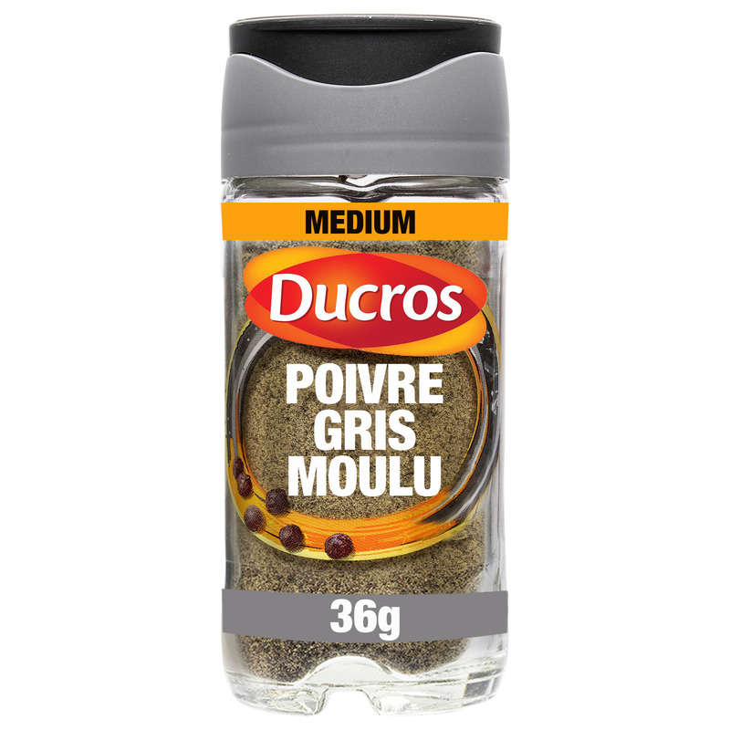 Ducros Poivre Gris Moulu 36G