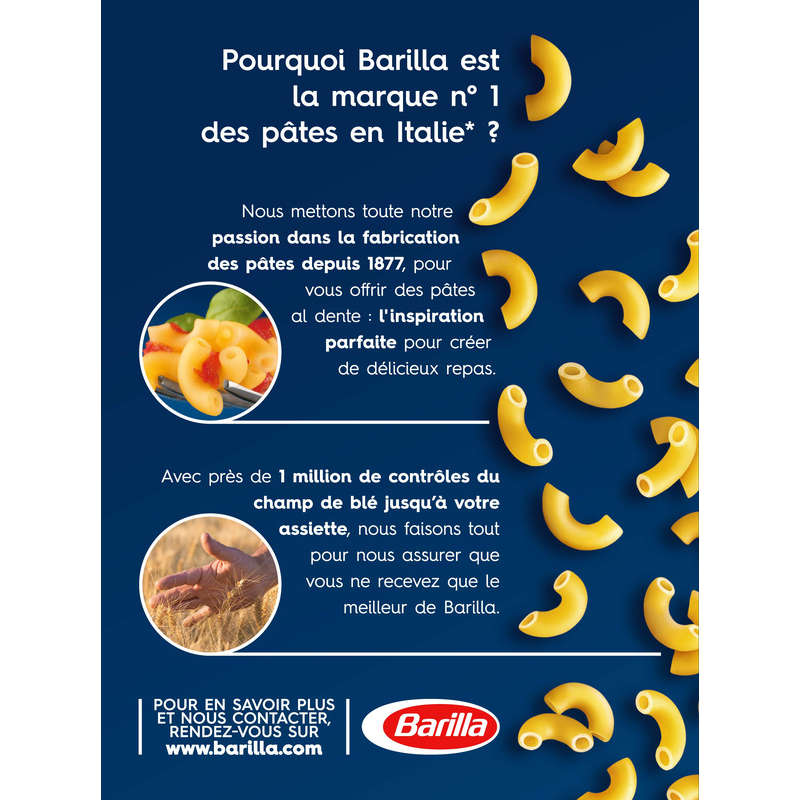 Barilla Pâtes Coquillettes 1kg