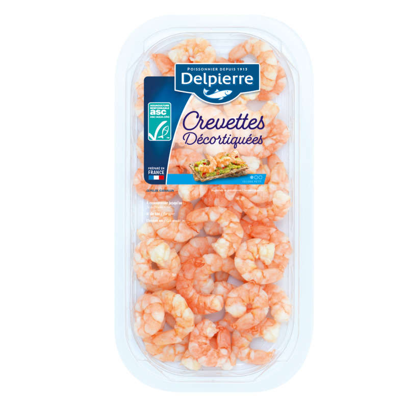 Delpierre Crevettes Décortiquées 180G