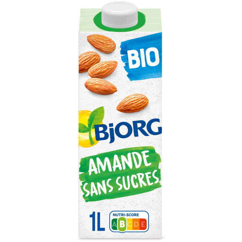 Bjorg Lait d'amande sans sucres bio 1L