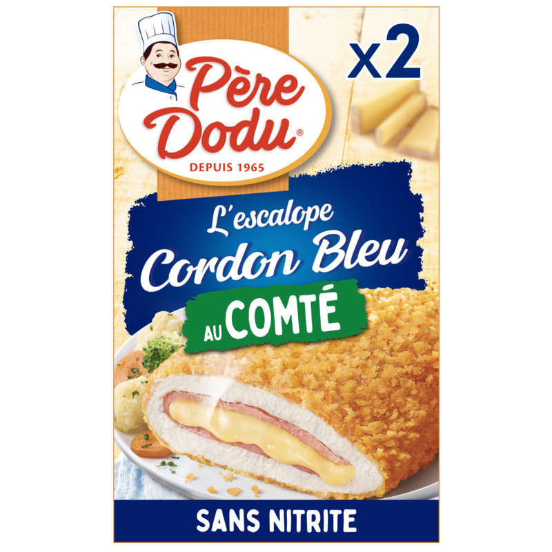 Père Dodu Escalopes de cordon bleu au comté 200g