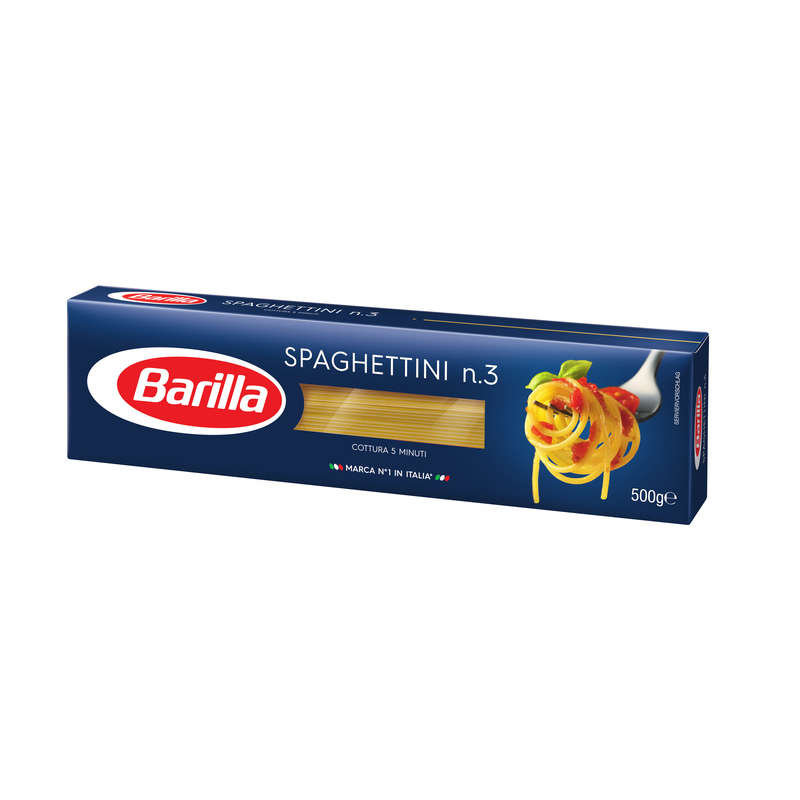 Barilla Pâtes Spaghettini n°3 500g