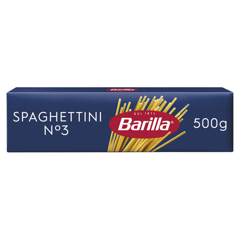 Barilla Pâtes Spaghettini n°3 500g