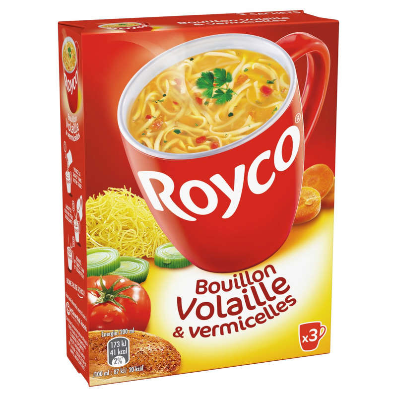 Royco Bouillon volaille & vermicelles 3x10,6g