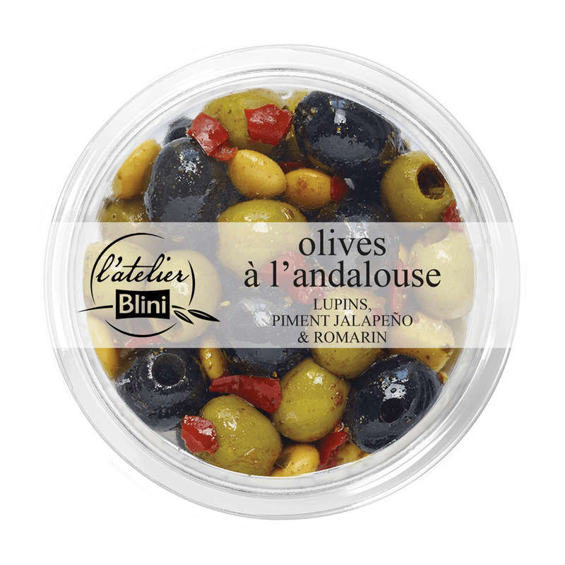 L'atelier Blini Andalusian manzanilla olives 150g