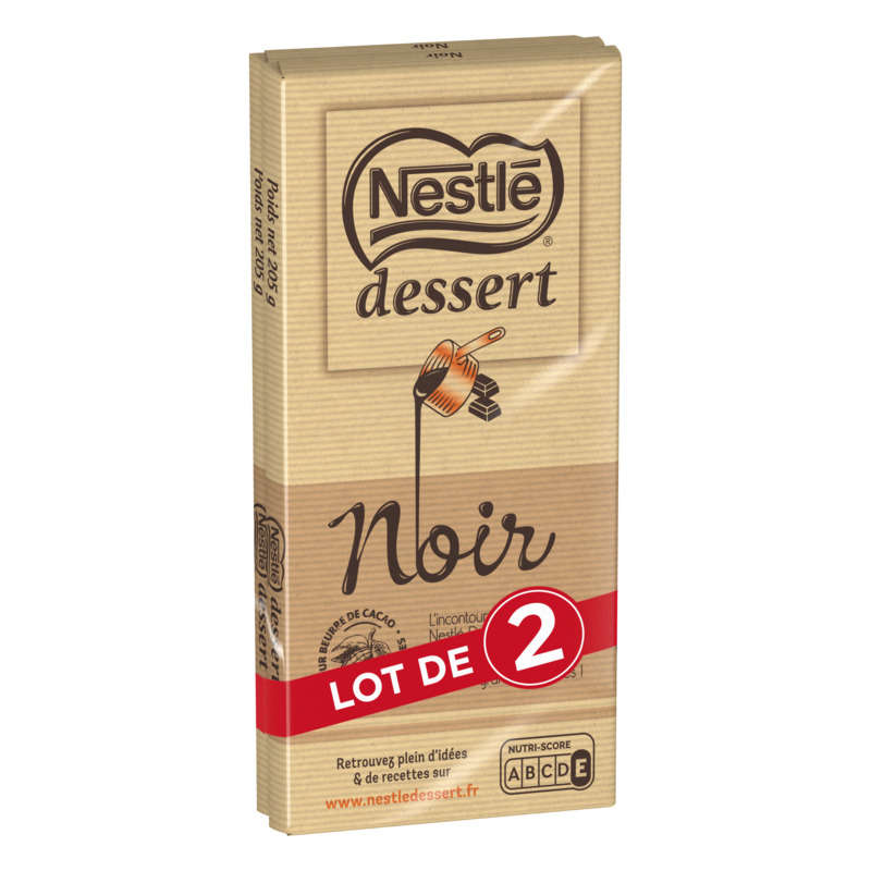 Nestle Dessert Dark Chocolate Pack of 2 x 205G