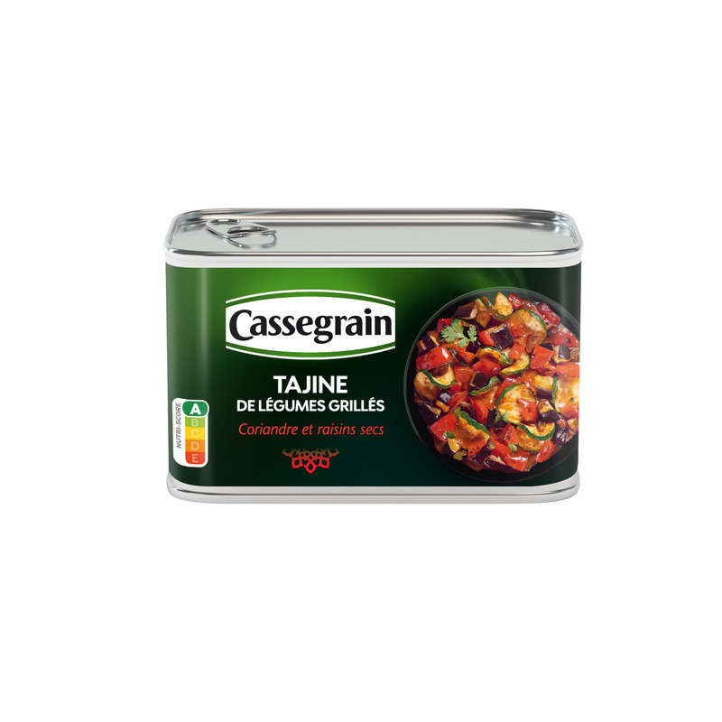 Cassegrain Tajine Légumes Grillés Coriandre Et Raisins Secs 375G