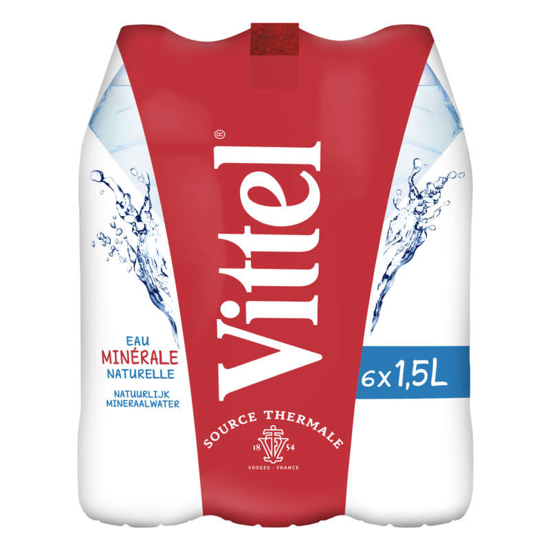 Vittel eau minérale naturelle pack 6x1,5 L