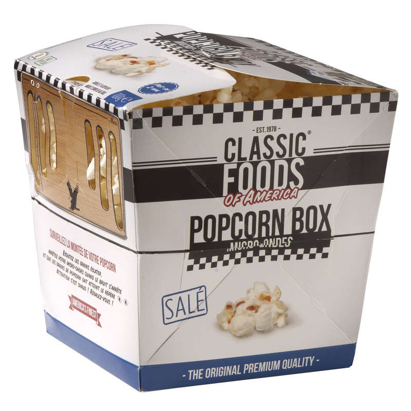 Classic Foods Salted Microwave Popcorn Box 100g