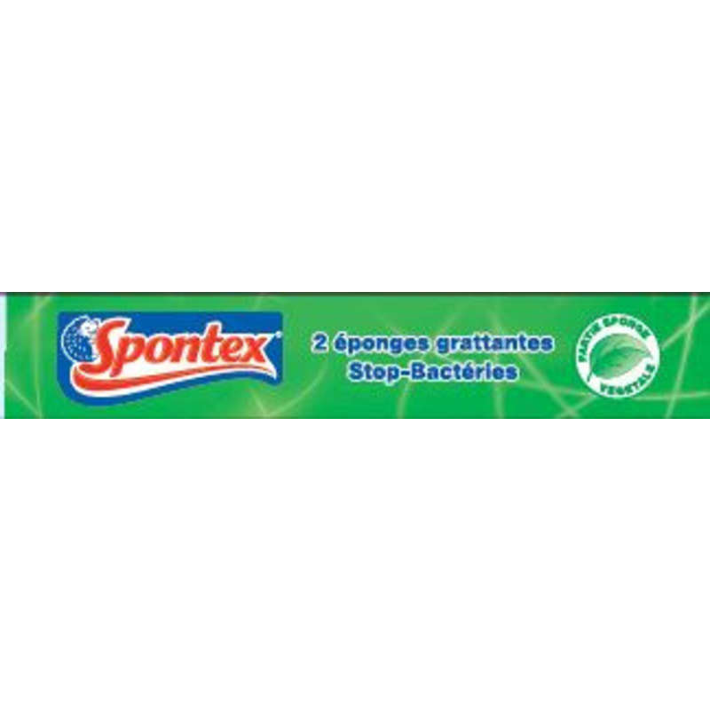 Spontex gratte eponge anti bacterienne le sachet de 2