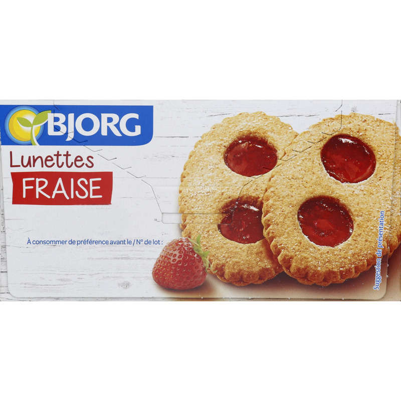 Bjorg Lunettes À La Fraise Et Farine D'Épeautre Bio 200G