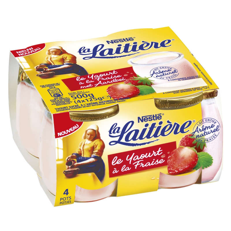 La laitière yaourt à la fraise 4x125g