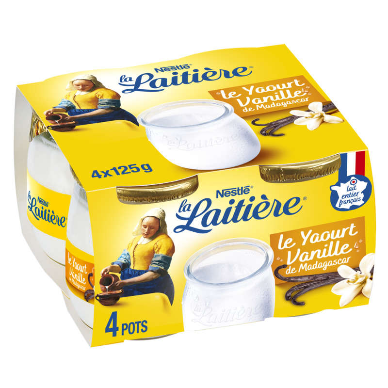 La Laitière Yaourt à la vanille le pack de 4x125g