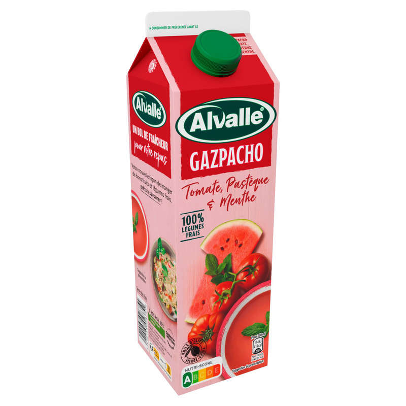 Alvalle soupe tomate, pastèque et menthe 1L