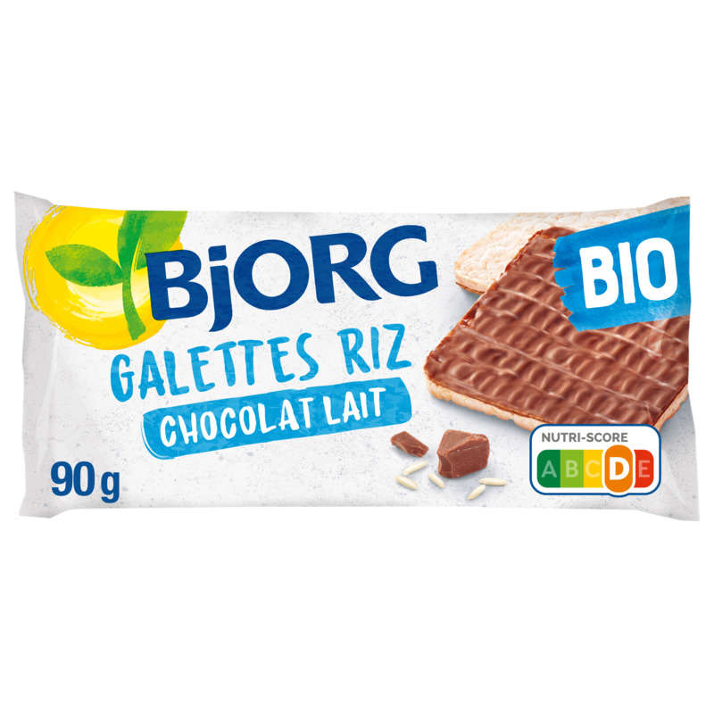 Bjorg Galettes Riz Chocolat Au Lait Bio 90G