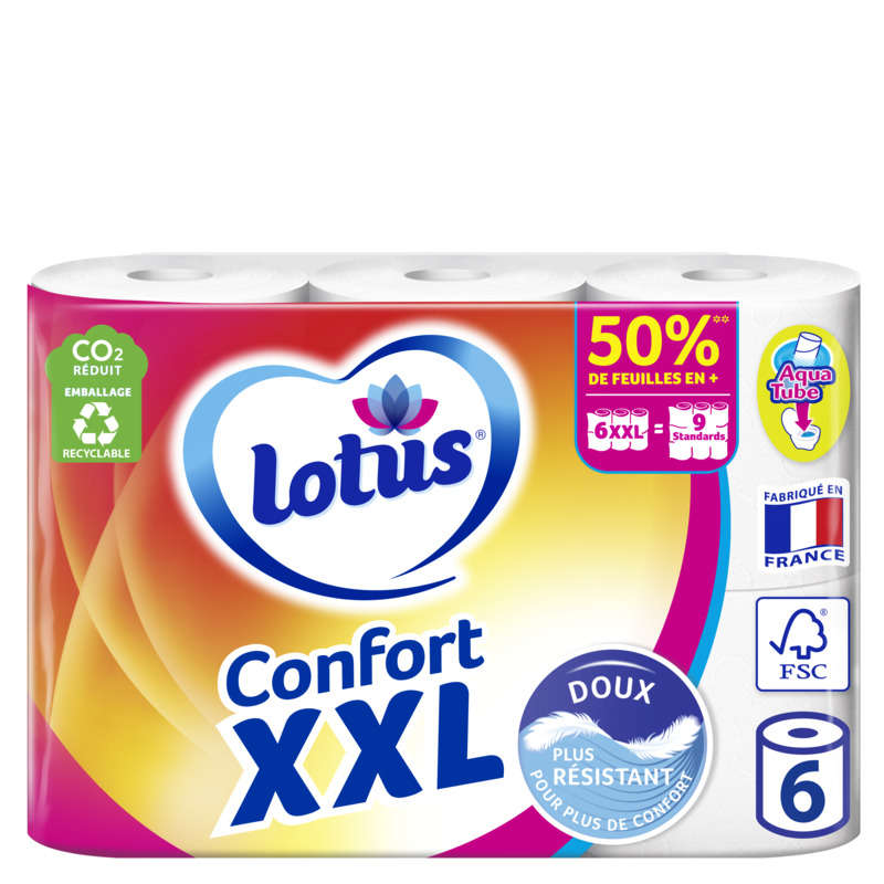 Lotus Toilet Paper Xxl X6 Rolls