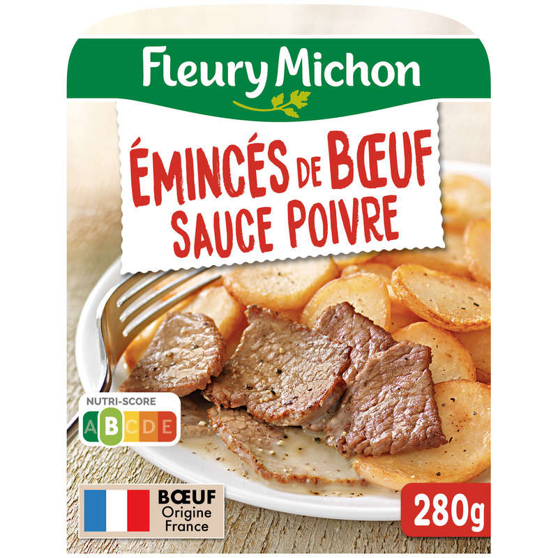 Fleury Michon Emincés de Bœuf Pommes de Terre Sauce Poivre 280g