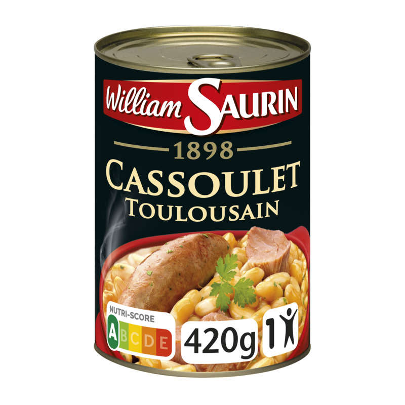 William Saurin Cassoulet Toulousain with goose fat 420g