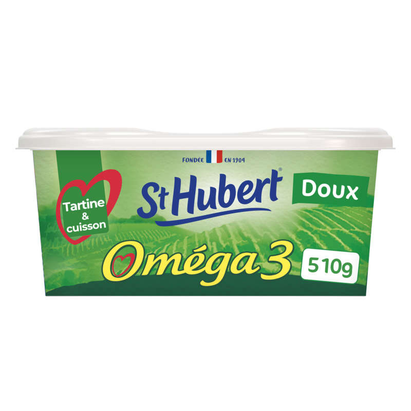 St Hubert Oméga 3 Matière grasse à tartiner et à cuire allégée 510g