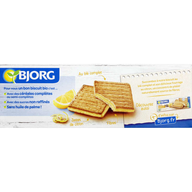 Bjorg Fourrés Citron, Bio 225G