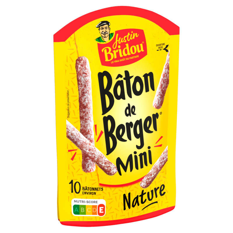 Justin Bridou Mini Bâton De Berger Nature 100g