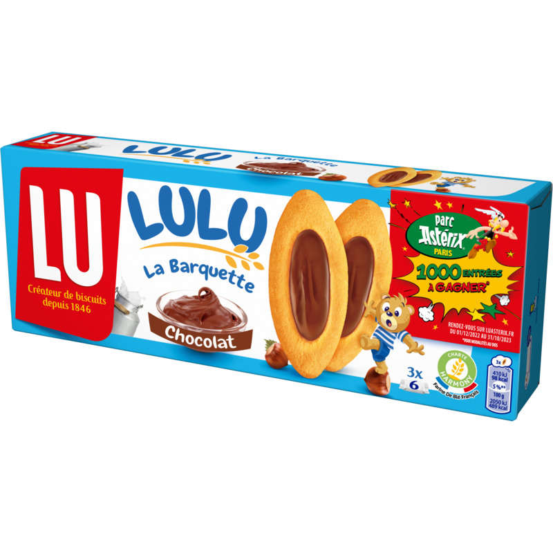 Lu Lulu La Barquette Biscuits Chocolat 120g