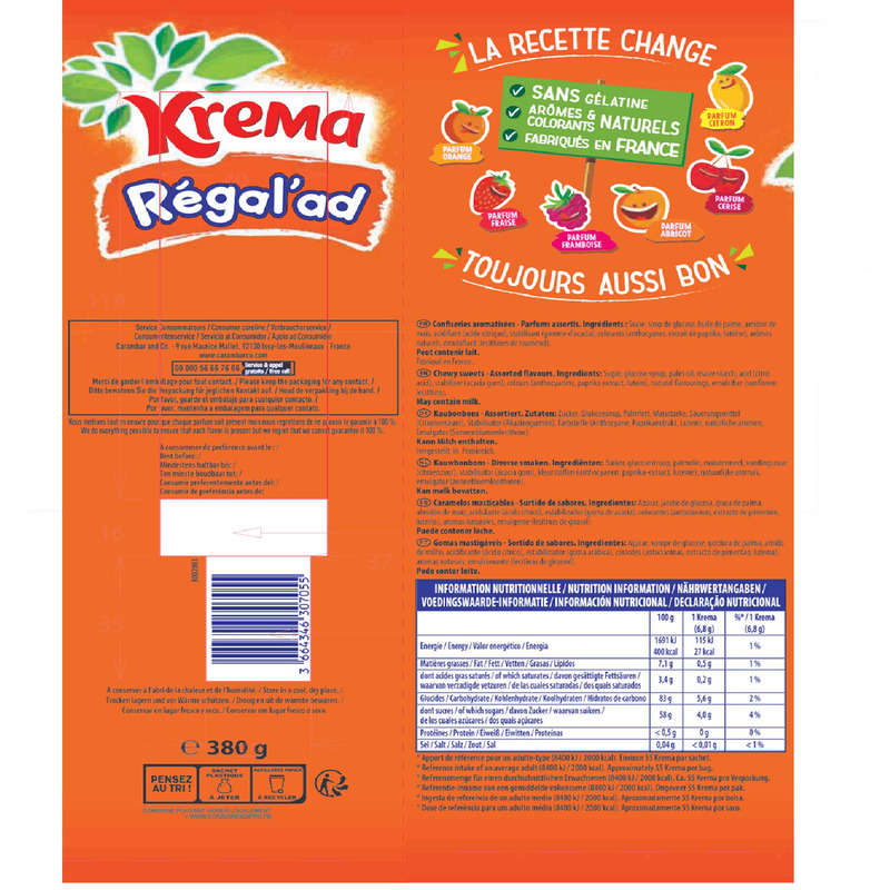 Krema Bonbons Regal'Ad 380G