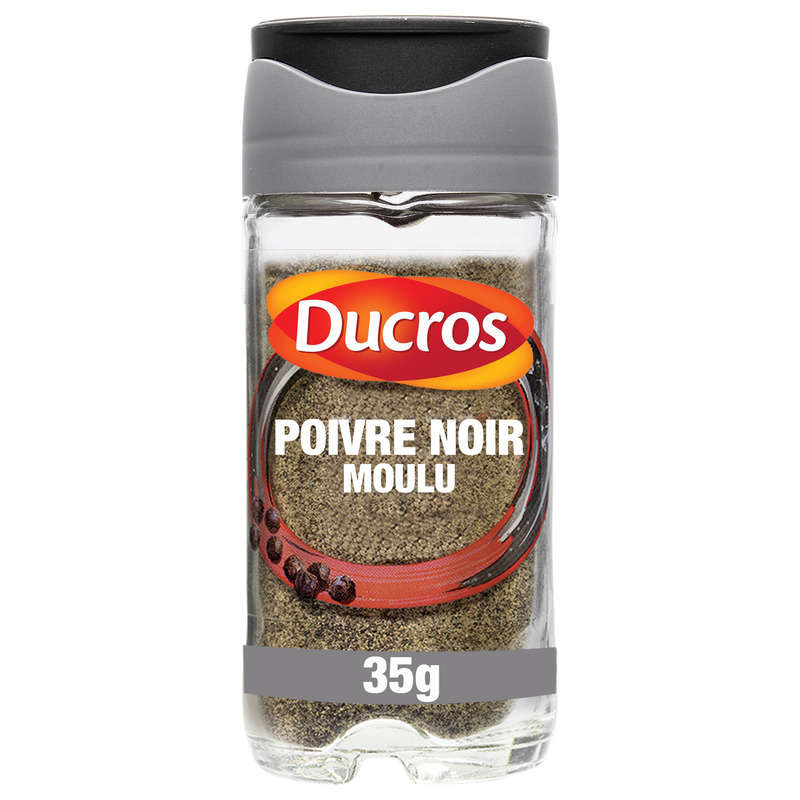 Ducros Poivre Noir Moulu Lampong, Fort 35G