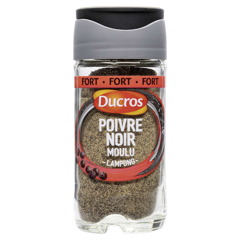 Ducros Poivre Noir Moulu Lampong, Fort 35G