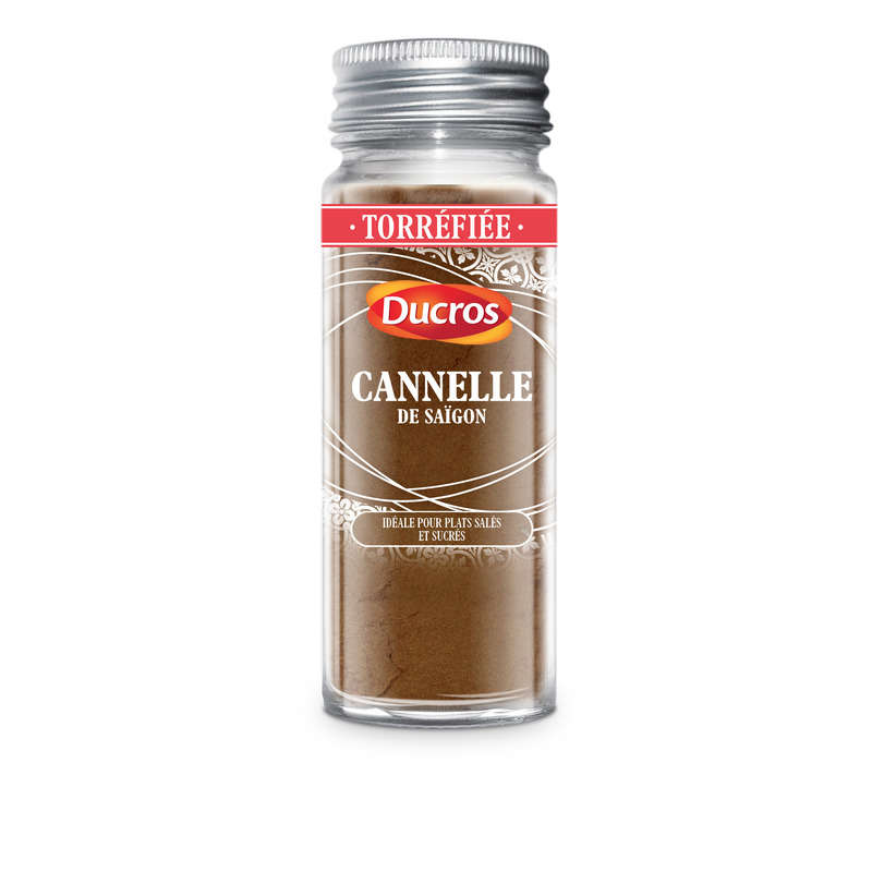 Ducros Cannelle De Saïgon Moulue, Torréfiée, Idéal Pour Préparations Sucrées, Salées 40G