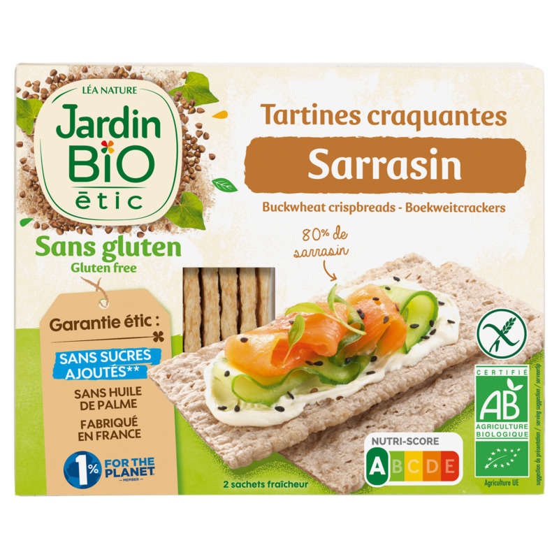 Organic Garden Gluten Free Buckwheat Tartines 150G