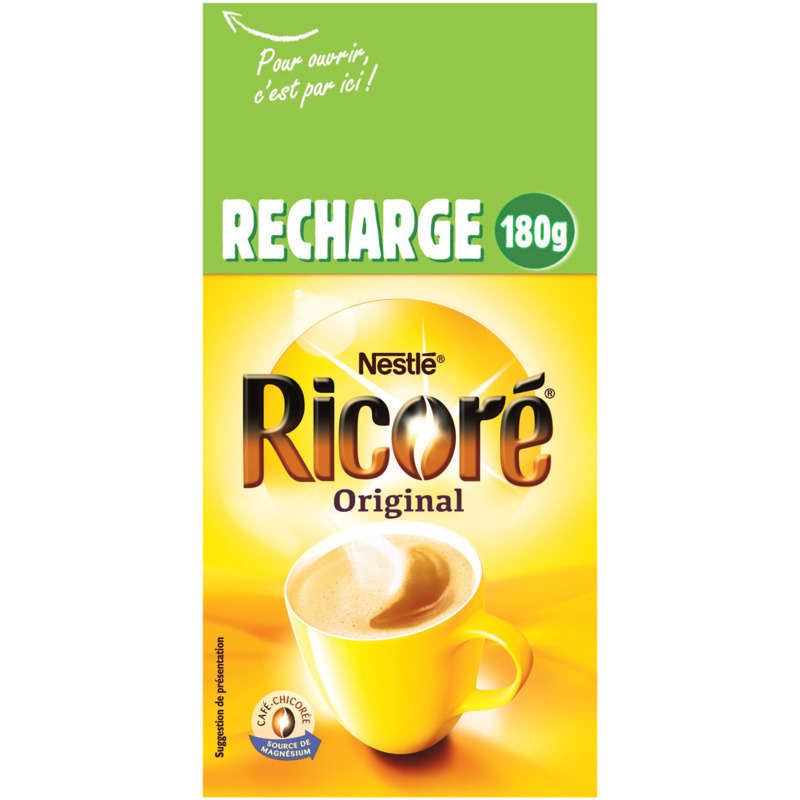 RICORE Recharge café chicorée soluble 180g