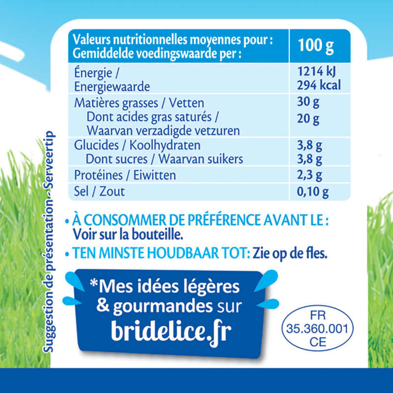 Bridélice Fluide Entière 30% Mat.Gr 2x25cl