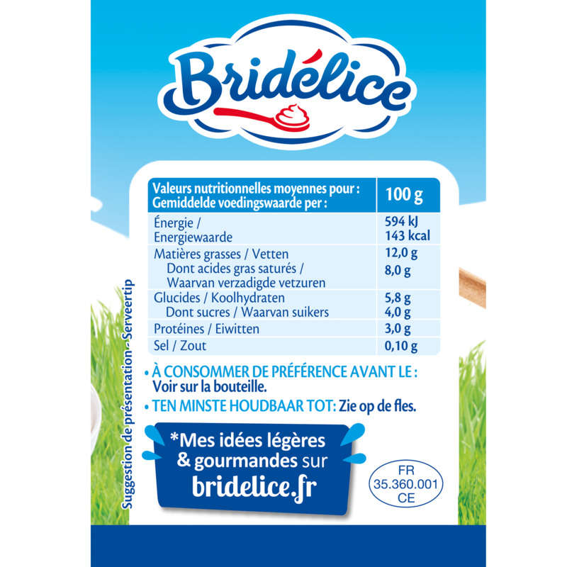 Bridélice Fluide Légère 12% Mat.Gr 2x25cl