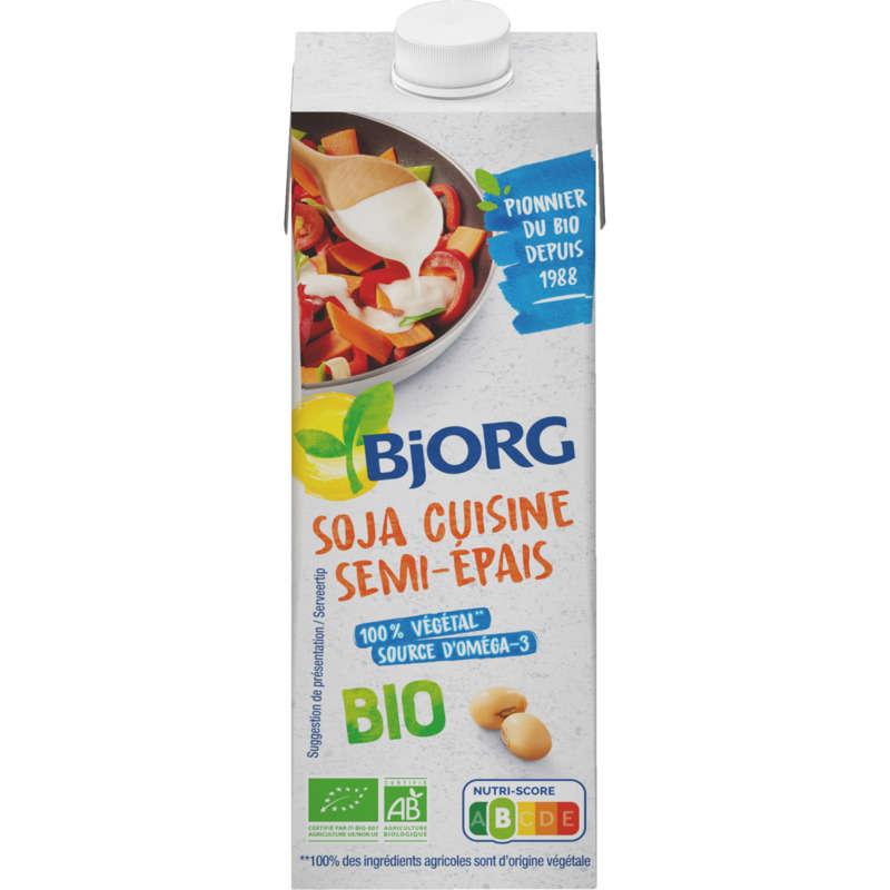 Bjorg Soja cuisine semi epais bio 25cl