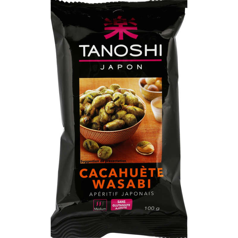 Tanoshi Japon Cacahuète Wasabi 100g