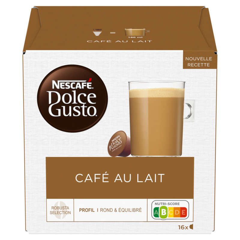 Dolce Gusto Capsules de café au lait 160g