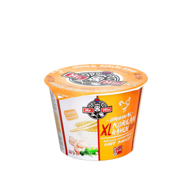 Mr. Min Cuisine Coréenne Nouilles Instantanées Goût Poulet 110G