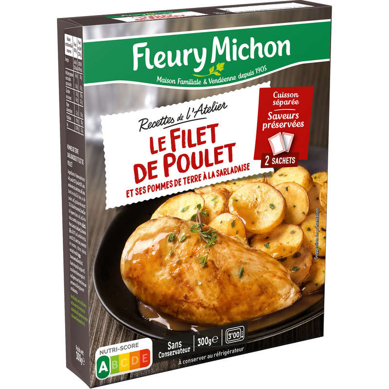 Fleury Michon Filet De Poulet Pommes De Terre À La Sarladaise 300G