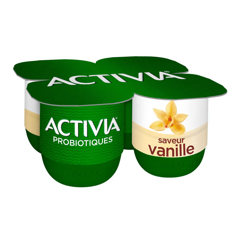 Activia Bifidus Vanilla Yogurt 4x125g