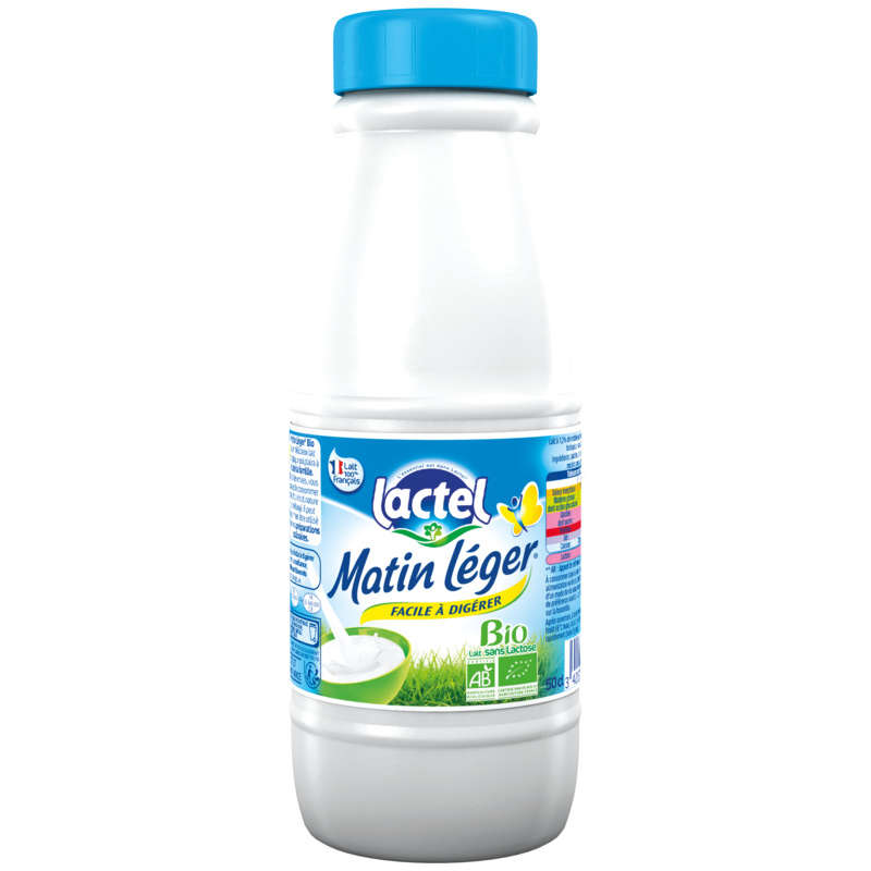 Lactel Organic Light Morning Milk 50cl