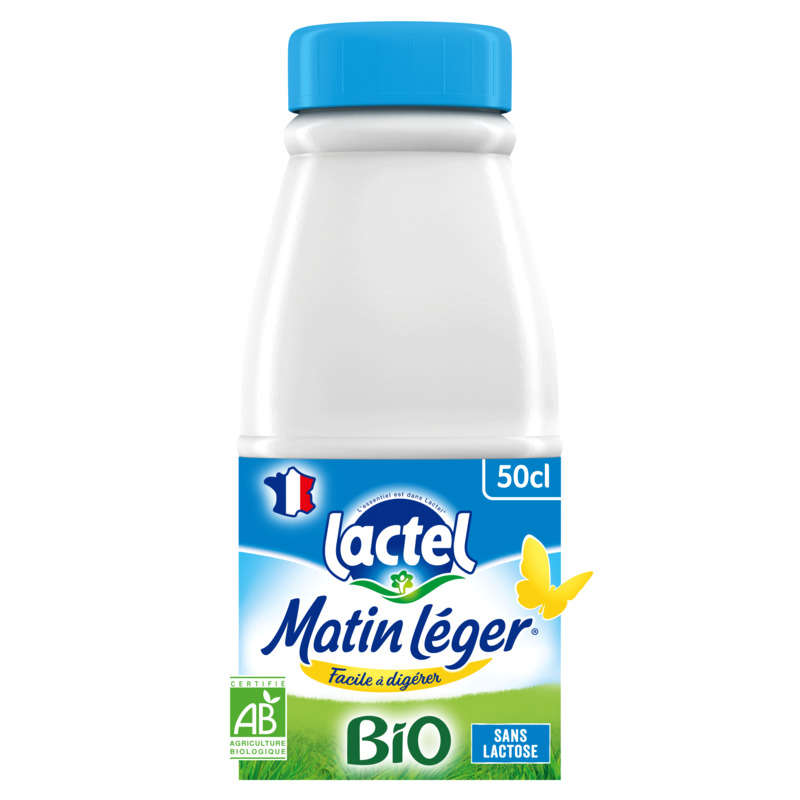 Lactel Lait Matin Léger bio 50cl