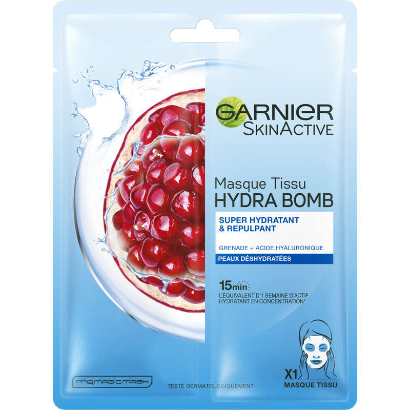 Garnier HydraBomb Pomegranate Moisturizing & Plumping Tissue Mask x1