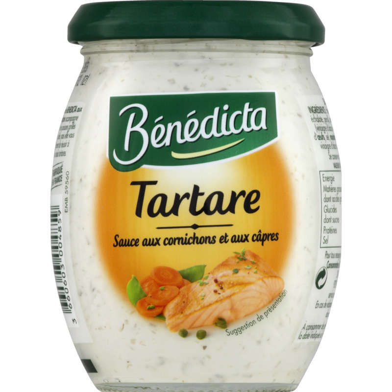 Bénédicta Tartar Sauce with Pickles and Capers 260G