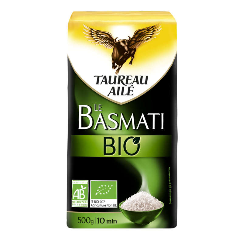 Taureau Ailé Riz Le Basmati Bio 500g