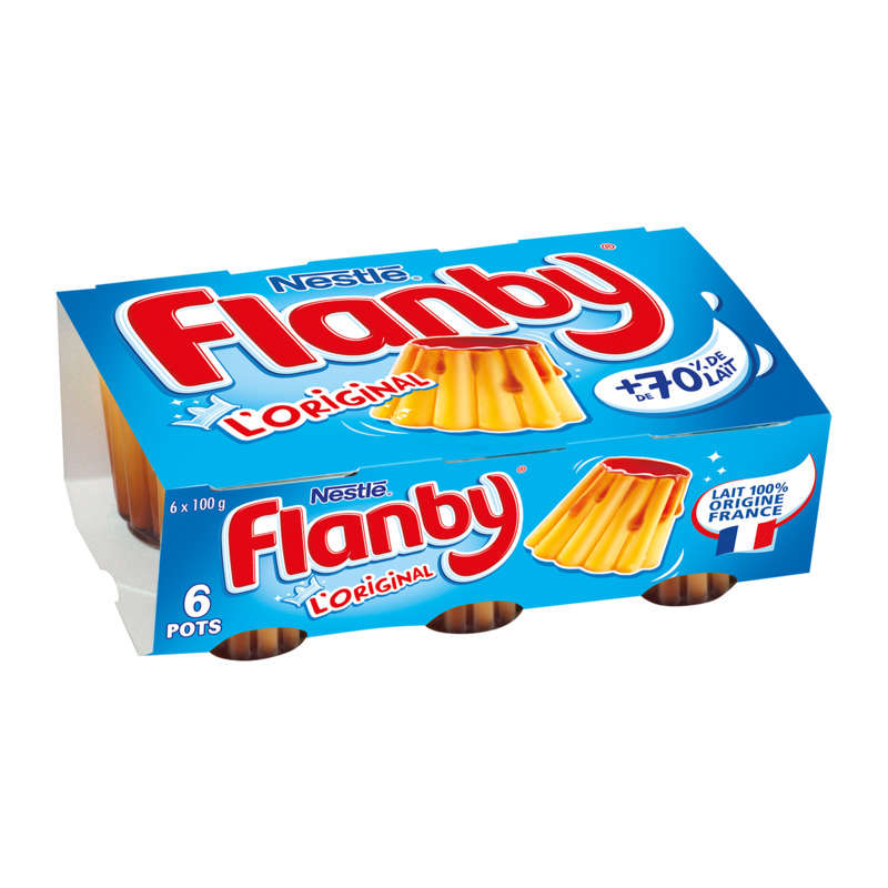 FLANBY Vanilla caramel flans 6 x 100g