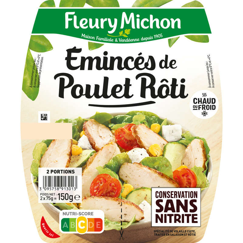 Fleury Michon Emincés De Poulet Rôti 2X75 G