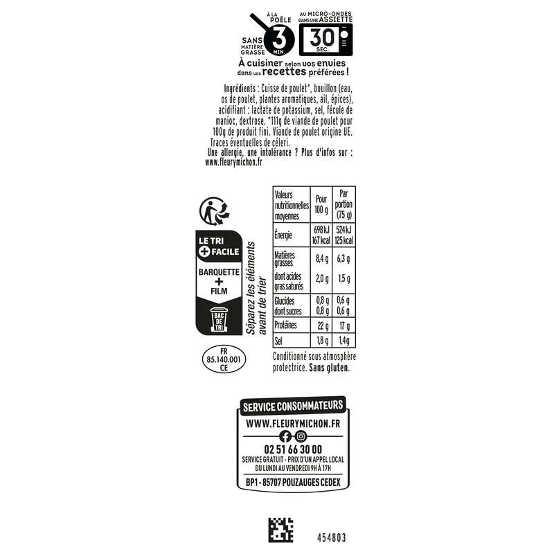 Fleury Michon Emincés De Poulet Rôti 2X75 G