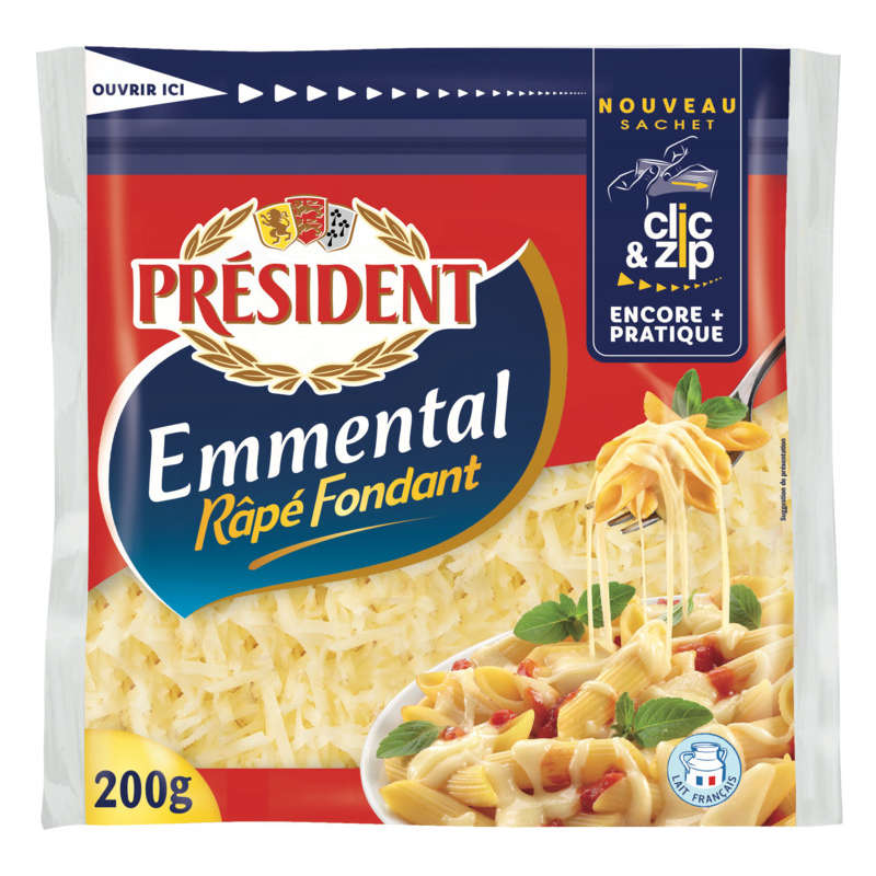 Président Emmental Râpé Fondant 200g