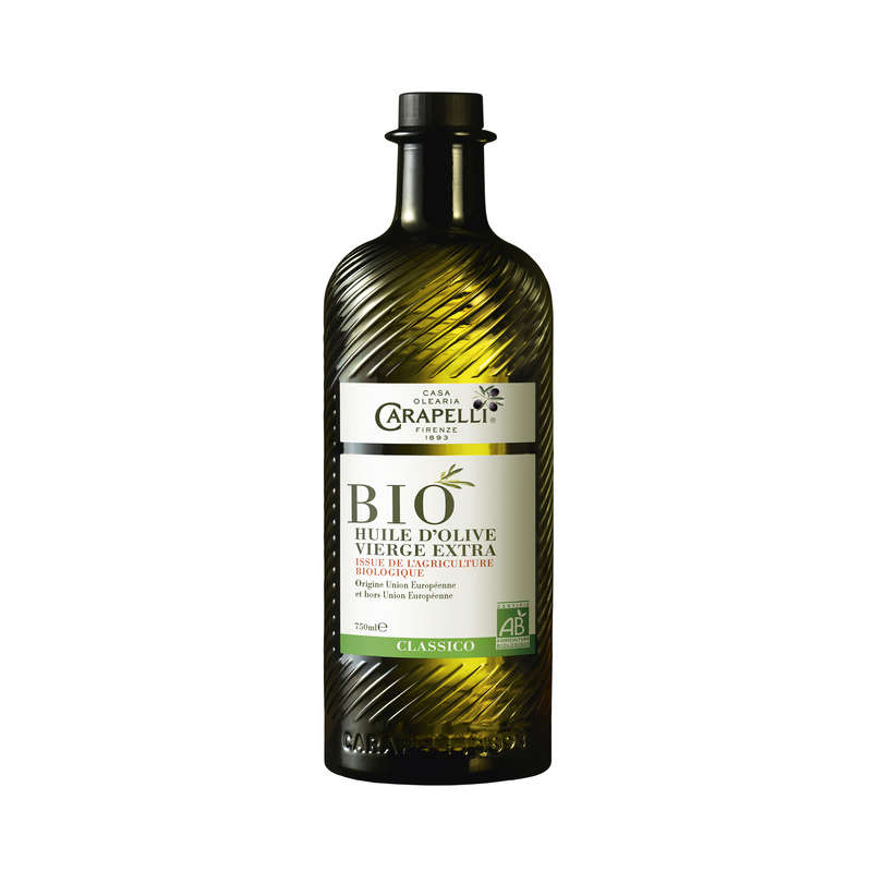 Carapelli Huile D'Olive Vierge Extra Bio Classique 750Ml